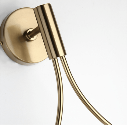 Metal Wall Sconce Minimalist Lamp Gold Black Silver Finish Hardwired Fixture Bedroom Hallway Living Room Dining Room Sconce
