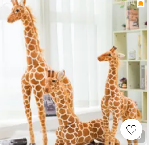 Jirafa de peluche gigante | Animal de peluche extragrande con diseño realista | Compañero suave y adorable para niños