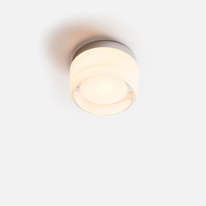 Compact LED Accent Sconce 5.3 Inch Amber Acrylic Aluminum Fixture for Bedroom Hallway Living Room Dual Wall Ceiling Mount