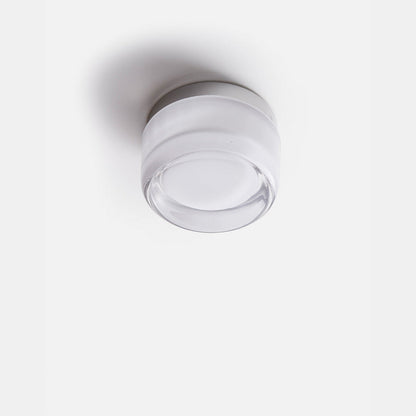 Compact LED Accent Sconce 5.3 Inch Amber Acrylic Aluminum Fixture for Bedroom Hallway Living Room Dual Wall Ceiling Mount