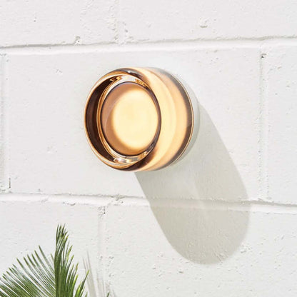 Sconce Light Fixture Clear Glass Metal 6x8 Inch Modern Ambient Glow Bedroom Hallway Entry Versatile Decor