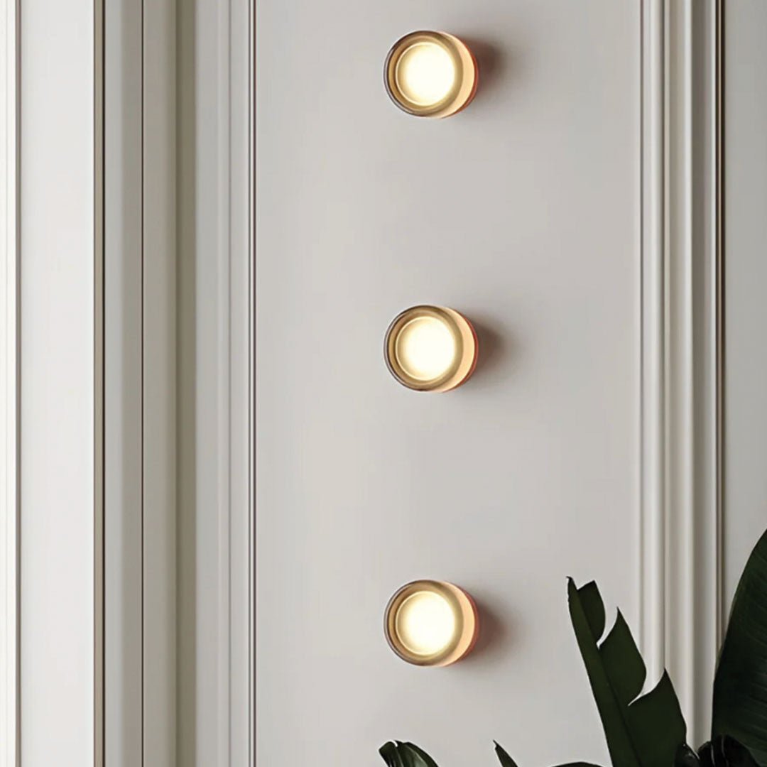 Sconce Light Fixture Clear Glass Metal 6x8 Inch Modern Ambient Glow Bedroom Hallway Entry Versatile Decor