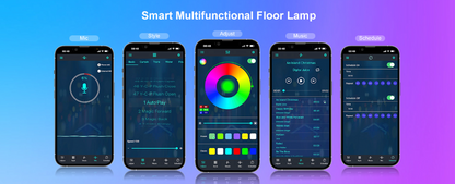 RGB Corner Lamp with App Control and Music Sync for Living Room Bedroom Gaming Setup Aluminum Standing Light with 210 Modes