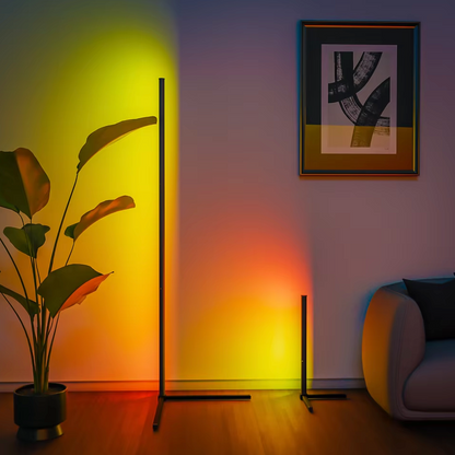 Color-Changing Floor Lamp with Music Sync & App Control – Modern RGB LED Standing Light for Living Room, Bedroom & Gaming Setup