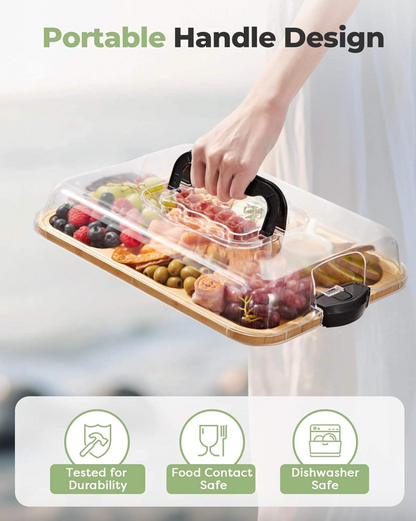 GatherBoard™ - Portable Bamboo Charcuterie Platter