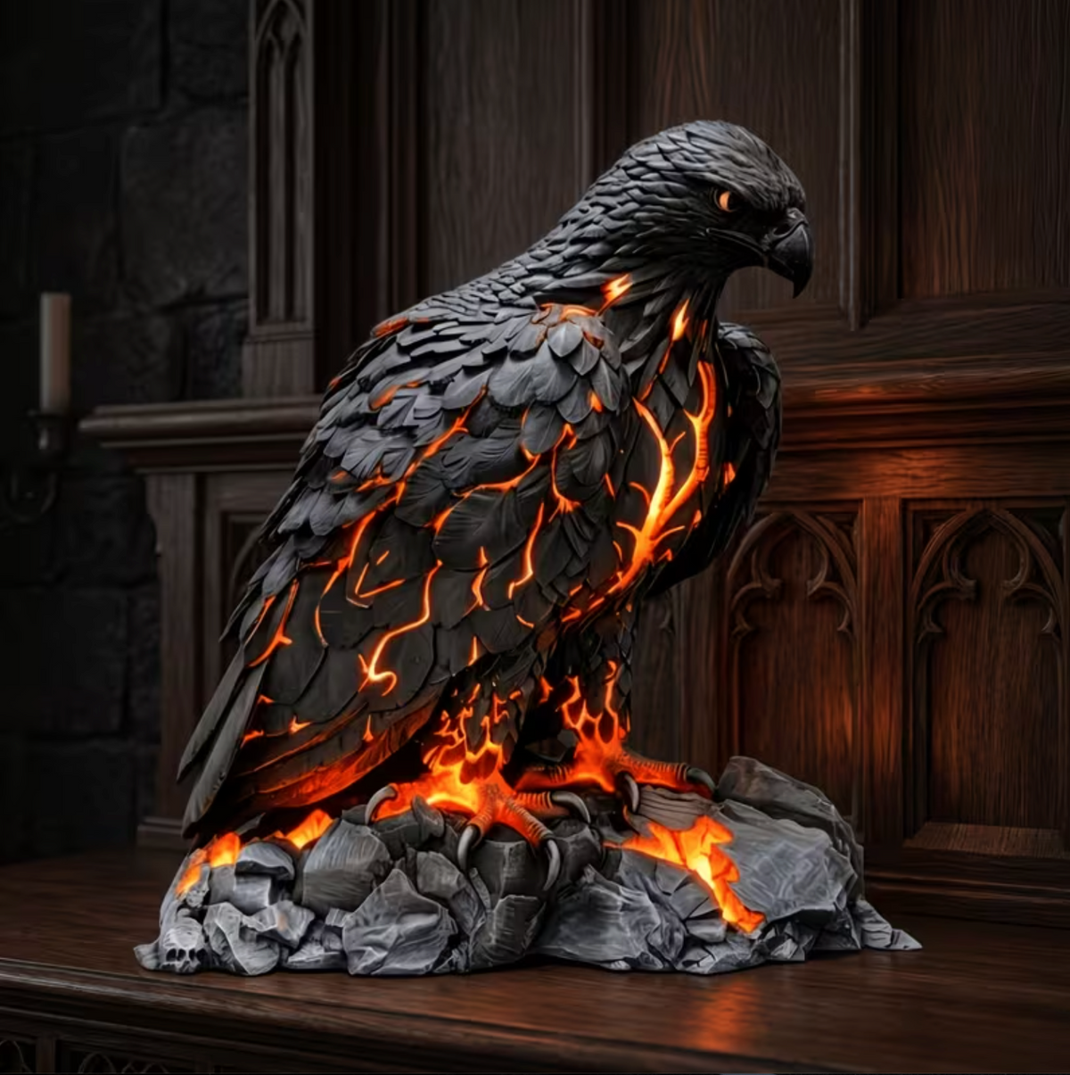 Pyrewing™ – Molten Eagle Lamp