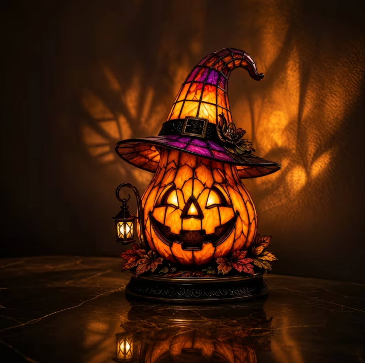Pumpkinella™ – Enchanted Witch Lamp