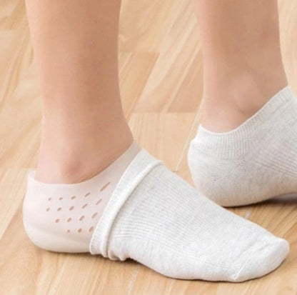 Gel Lift Insoles for Shoes Invisible Height Increase Cushioned Foot Pads Unisex Comfort Support Heel Inserts for Sneakers Boots Dress Shoes