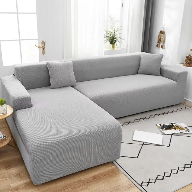 ROOMWRAP – Funda de sofá antideslizante para protección y un estilo acogedor en la sala de estar