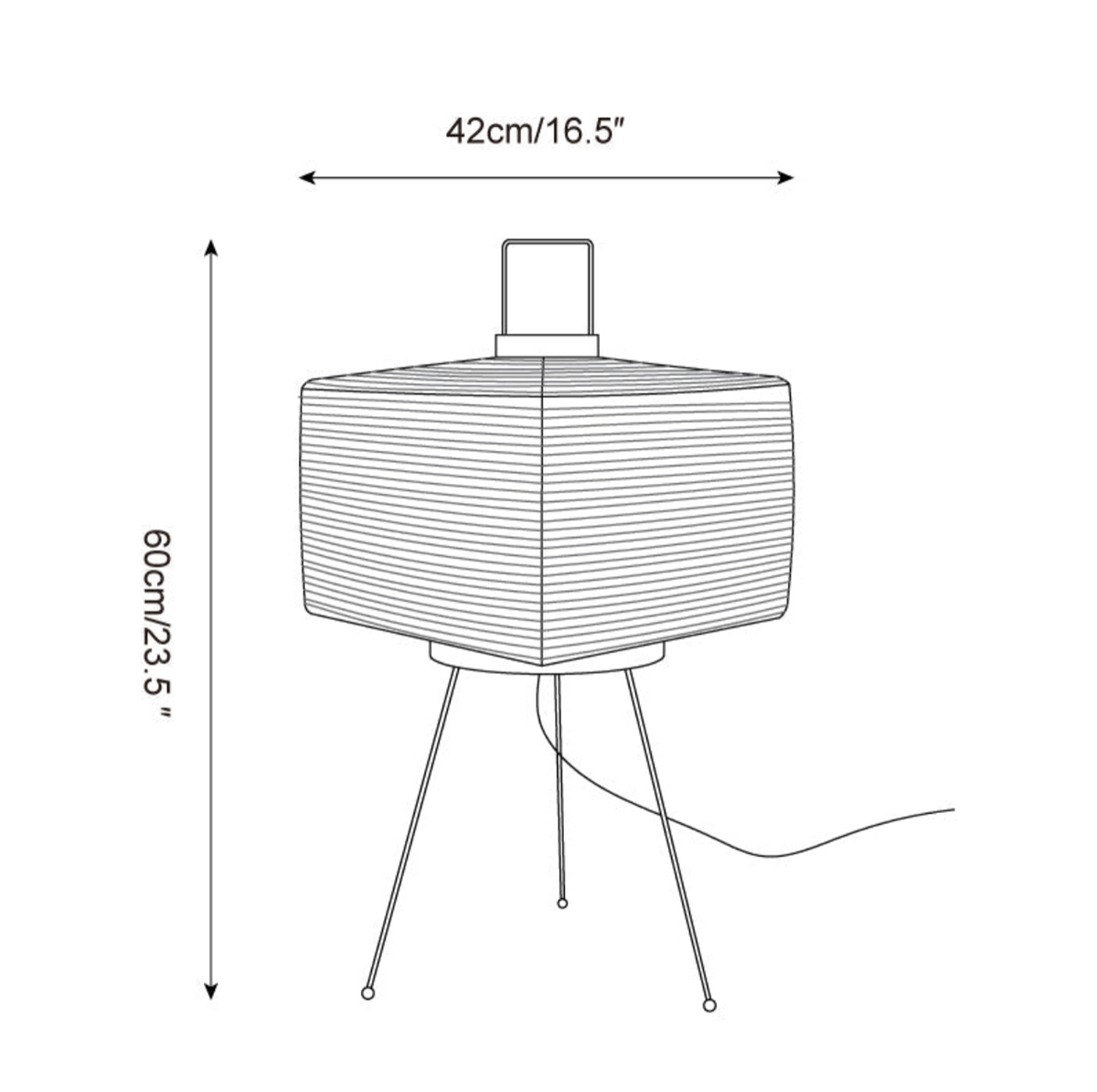 Artisan Collection | Minimalist Table Lamp with Hand-Folded Washi Shade | Elegant Design for Ambient Lighting