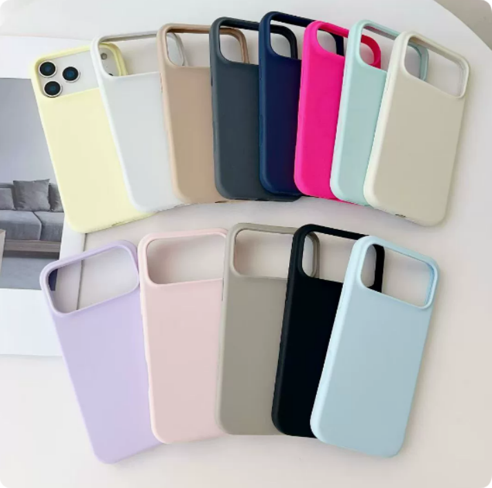 Silicone iPhone Case with MagSafe – Soft Microfiber Lining – Shockproof Finish – Wireless Charging Compatible for iPhone 14 15 16 17 Pro Max