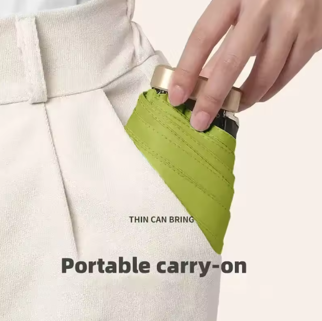 Pocket Umbrella with UV Protection – Compact Travel-Size Sun & Rain Shield for Everyday Carry