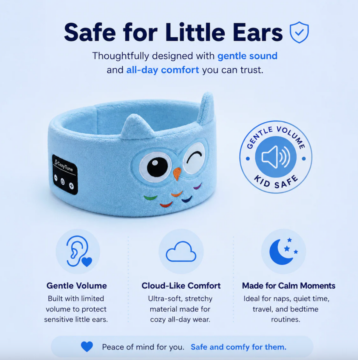 HushHug™ – Calming Soft Headband