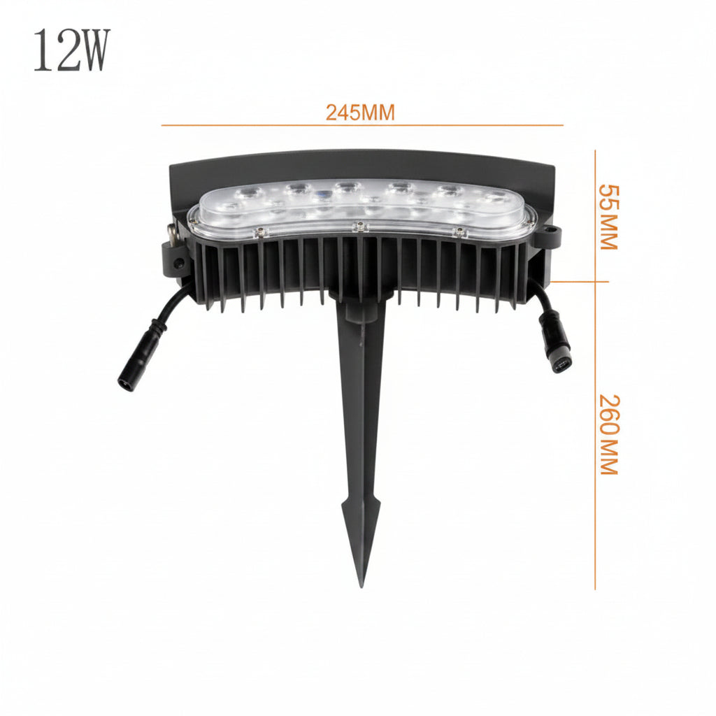 Arboria - Lámpara solar de pie para jardín y césped