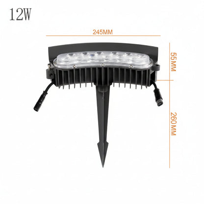 Arboria - Lámpara solar de pie para jardín y césped