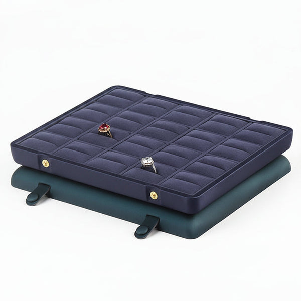 LUXENEST – Elegant Velvet Jewelry Case for Vanity Organization