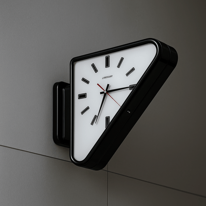 Wall Clock Modern Dual Sided, Silent Wall Clock for Living Room, Minimalist Large Wall Clock for Home Decor
