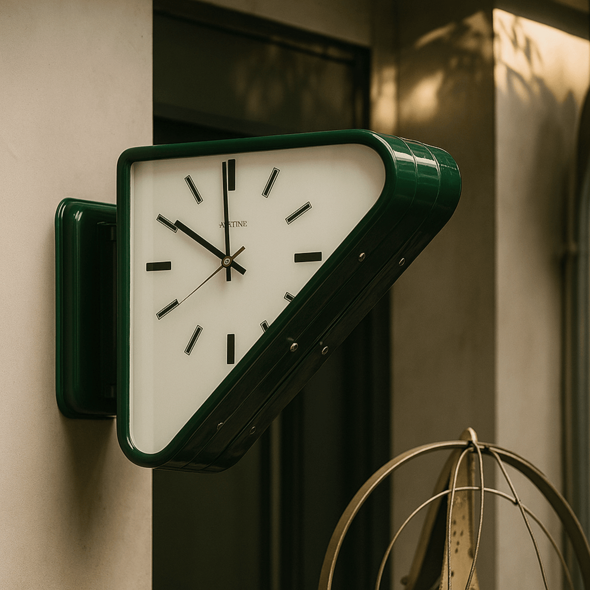 Sculptural | Modern Wall Clock with Dual-Sided Design & Silent Movement | Minimalist Decor for Contemporary Interiors