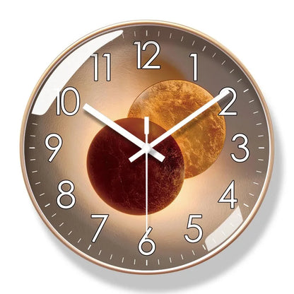 Modern Silent Wall Clock – Non-Ticking Quartz Movement – Sleek Minimalist Design for Living Room, Bedroom & Office Decor