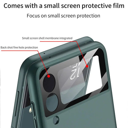Galaxy Z Flip 4 Heavy-Duty Protective Case – Full-Coverage Shell with Wireless Charging Support & Impact-Resistant Corners for Samsung