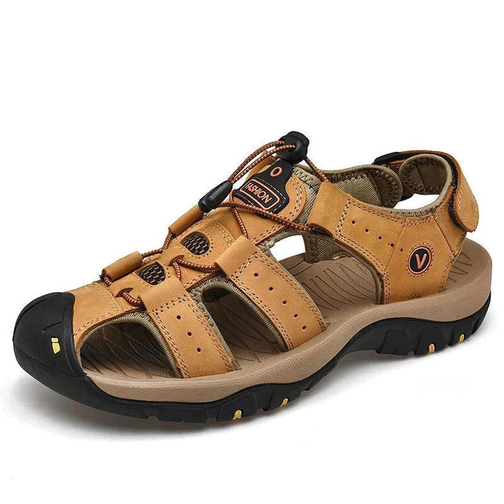 Men's Orthopedic Sandals with Arch Support & Cushioned Footbed – Slip-Resistant Walking Sandals for Everyday Comfort