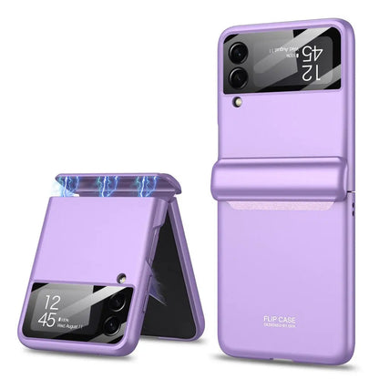 Galaxy Z Flip 4 Heavy-Duty Protective Case – Full-Coverage Shell with Wireless Charging Support & Impact-Resistant Corners for Samsung
