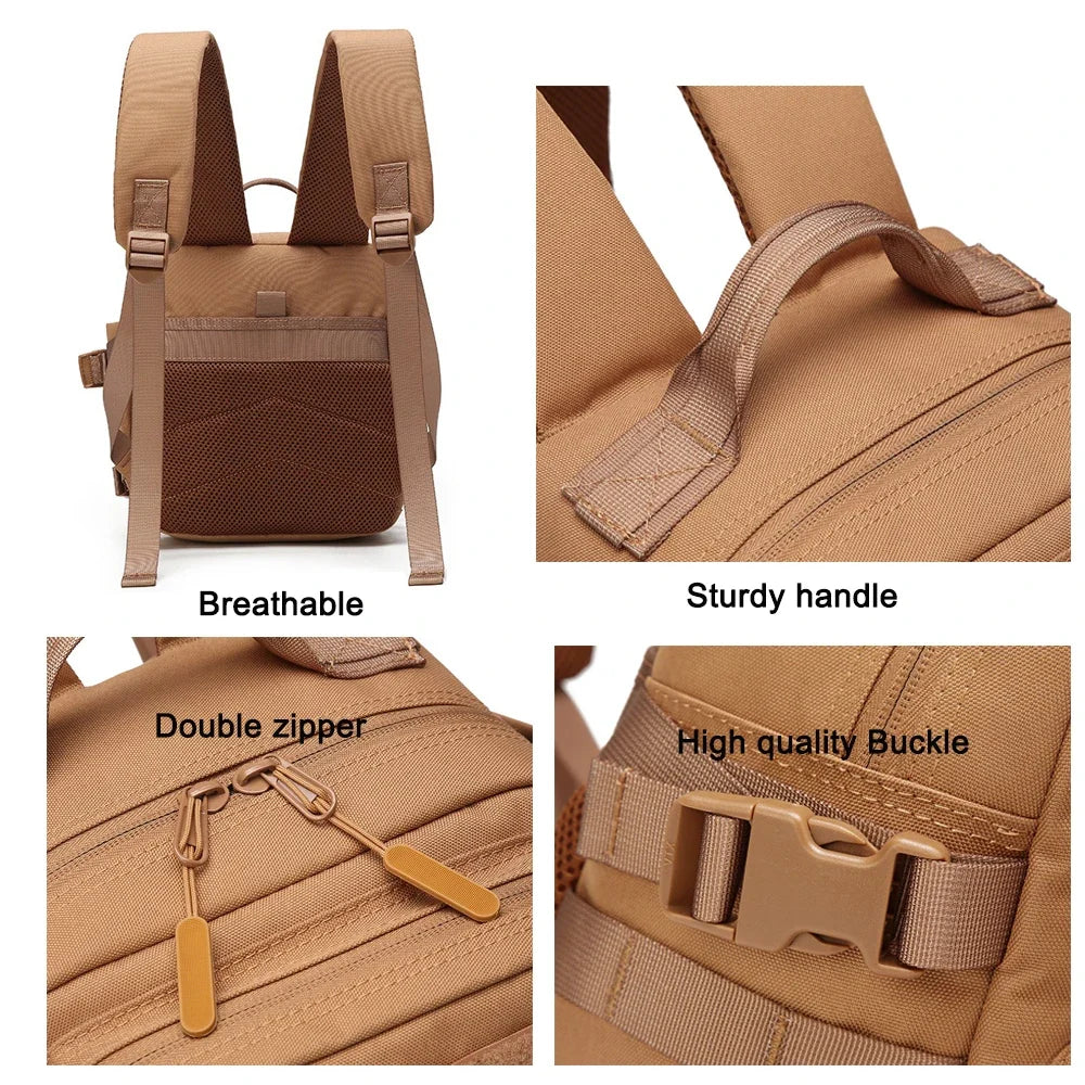 Tactivo Mini-Rucksack 9L | Compact MOLLE Backpack with Durable Design | Ideal for Hiking and EDC