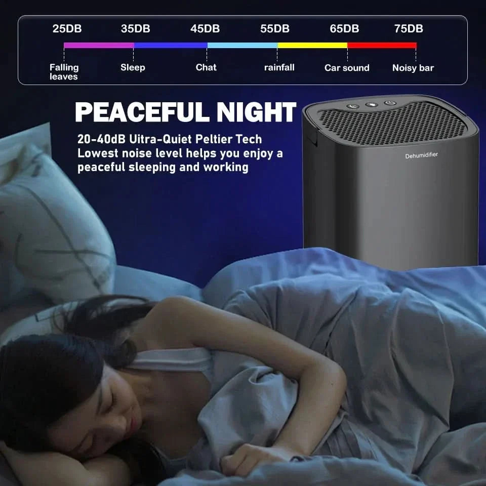 FRESHAURA – Deshumidificador con luz nocturna para espacios habitables confortables
