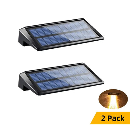 Outdoor Garden Pathway Lights Solar Powered 2-Pack with Dusk-to-Dawn Sensor Waterproof IP44 Dimmable LED Landscape Accent Lighting for Patio