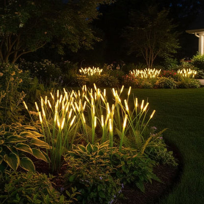 REEDLIVA – Luces solares de caña para decoración de jardines exteriores