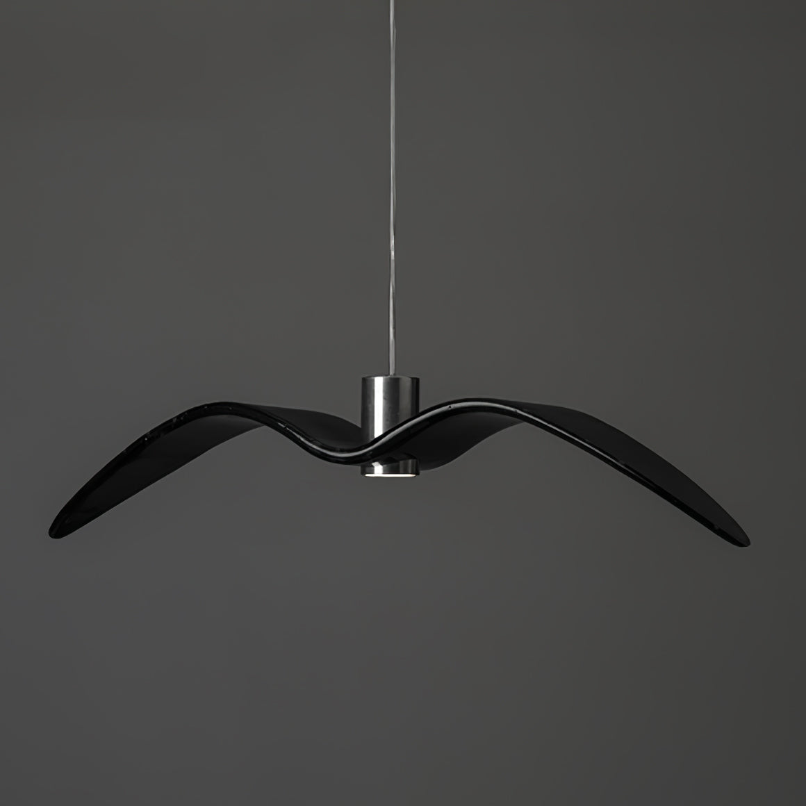 Sculptural Bird Ceiling Fixture with Adjustable Height LED Hardwired Suspension for Kitchen Islands Dining Tables Living Spaces in White or