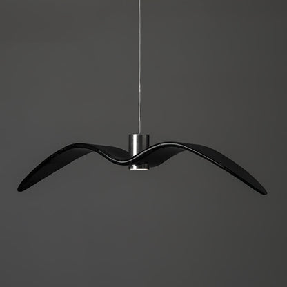 Sculptural Bird Ceiling Fixture with Adjustable Height LED Hardwired Suspension for Kitchen Islands Dining Tables Living Spaces in White or
