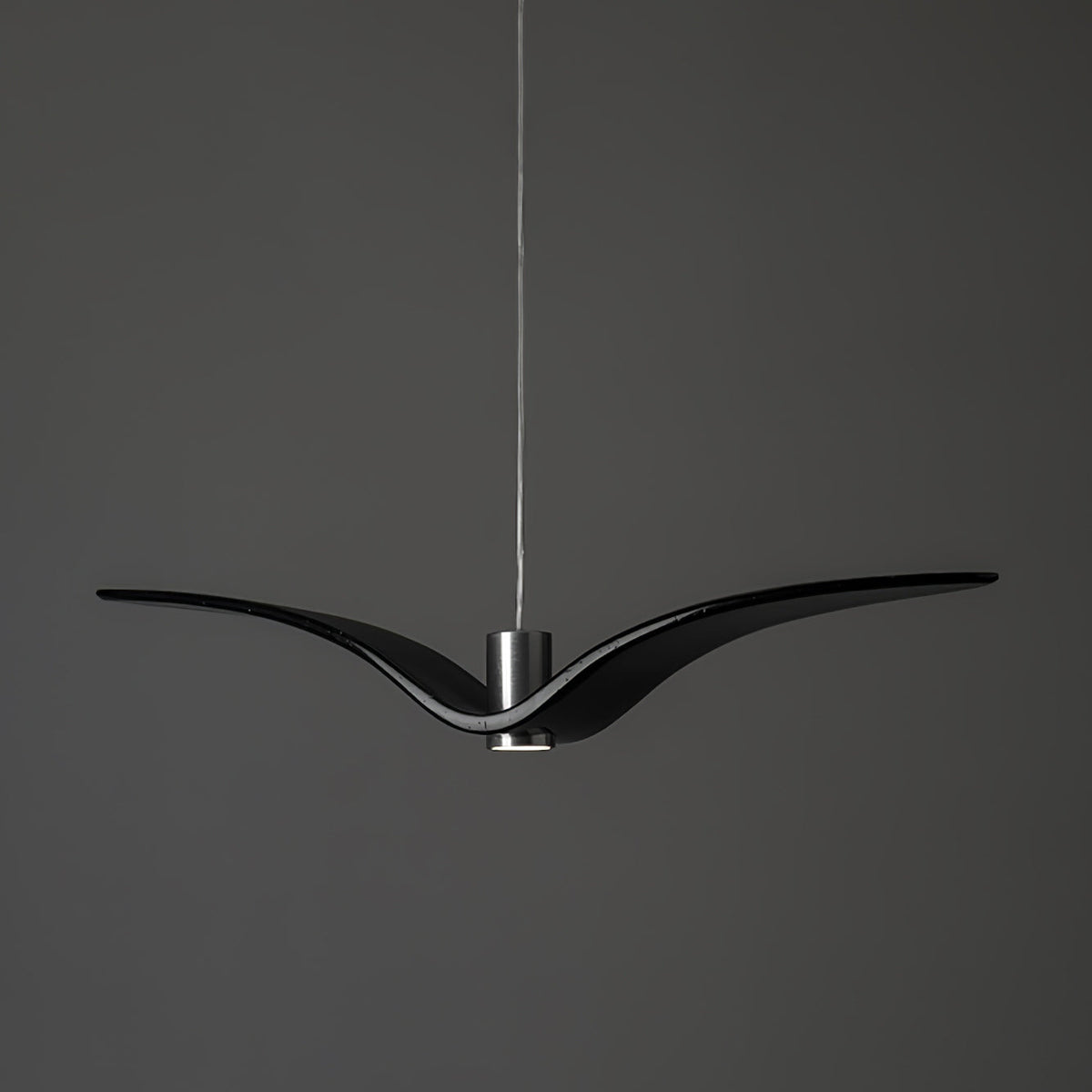Sculptural Bird Ceiling Fixture with Adjustable Height LED Hardwired Suspension for Kitchen Islands Dining Tables Living Spaces in White or