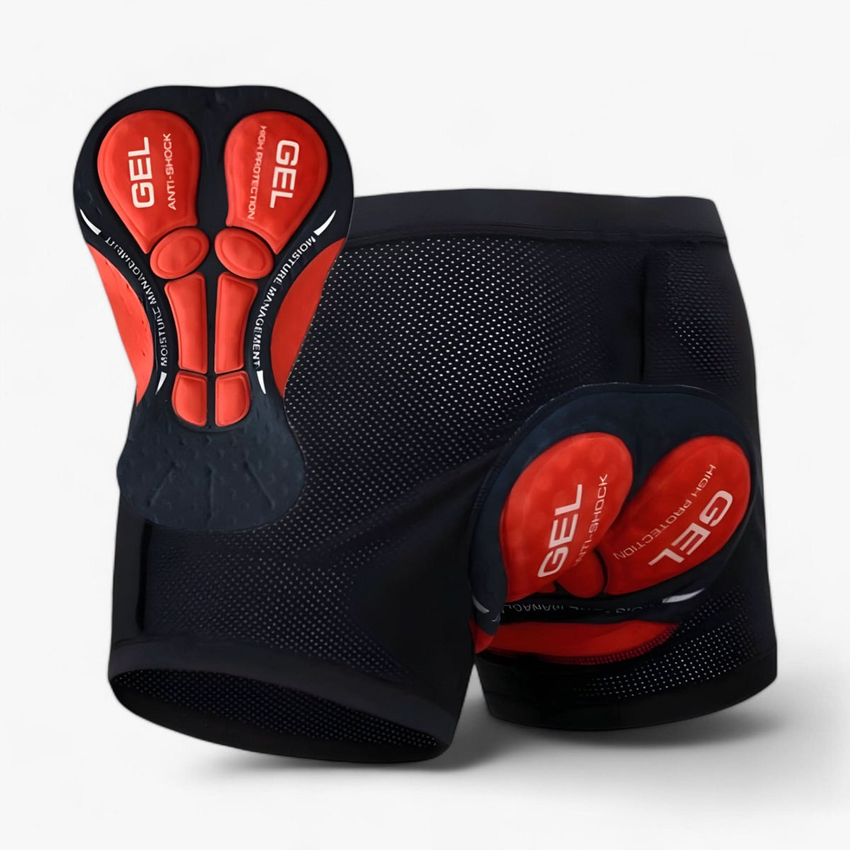 Shorts de ciclismo acolchados | Pantalones cortos para bicicleta con gel 5D y tejido elástico transpirable | Shorts de ciclismo cómodos para hombres y mujeres