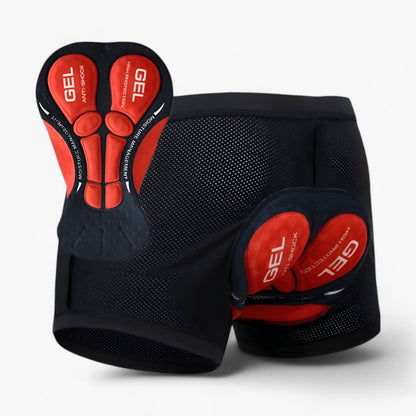 Shorts de ciclismo acolchados | Pantalones cortos para bicicleta con gel 5D y tejido elástico transpirable | Shorts de ciclismo cómodos para hombres y mujeres
