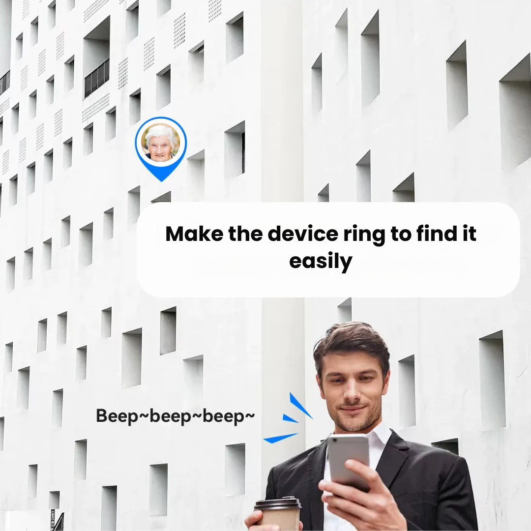 Ortekor SecureTrack | GPS Tracker for Seniors with Waterproof Design & Real-Time Location Updates | Lightweight Device for Safety