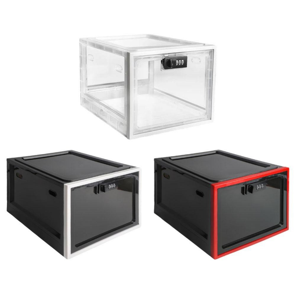 Secure Storage Bin | Lockable Food Storage Container with Combination Lock | Ideal for Refrigerator Organization