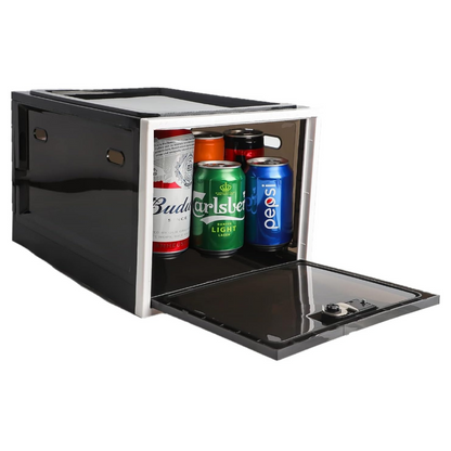Secure Storage Bin | Lockable Food Storage Container with Combination Lock | Ideal for Refrigerator Organization