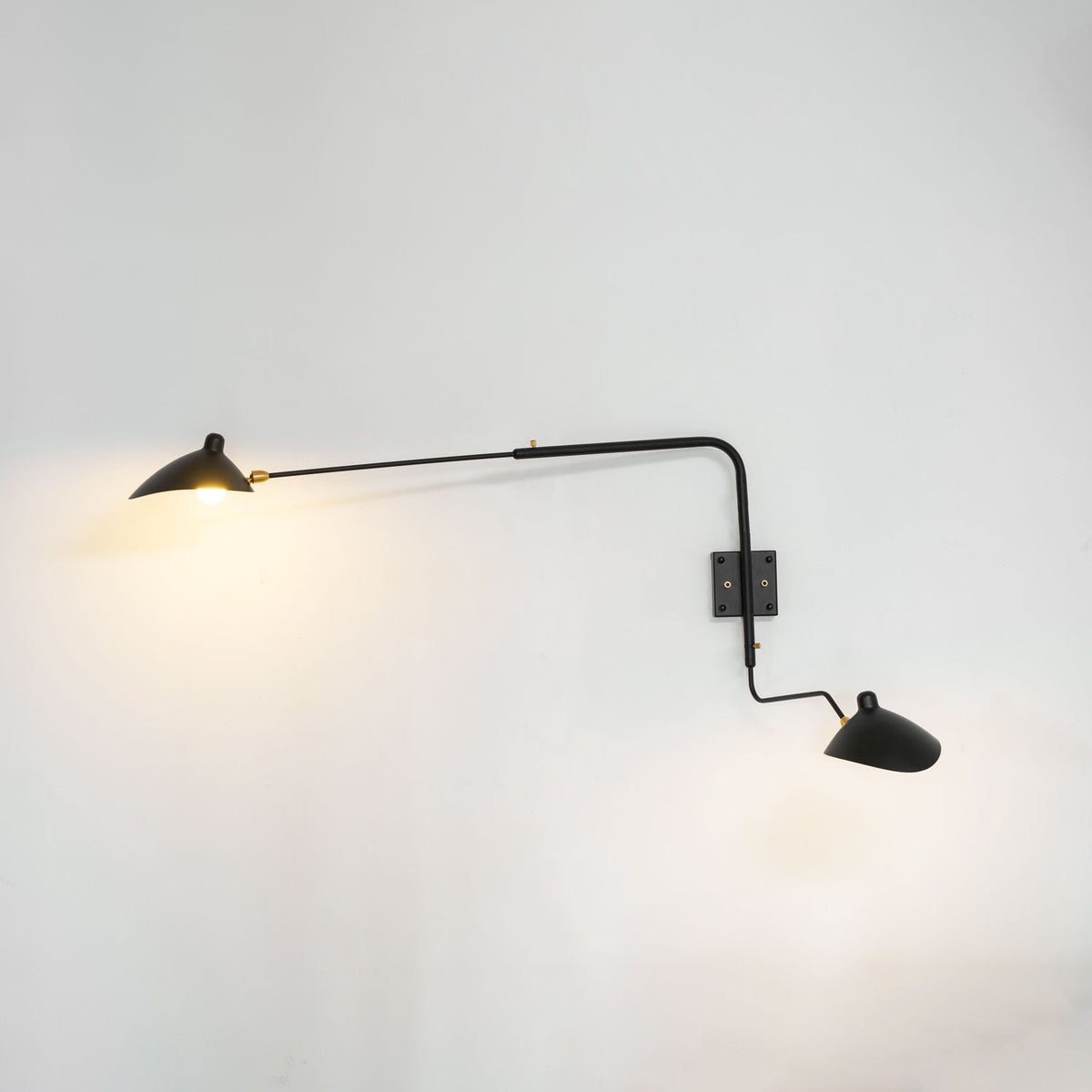 Articulating Wall Lamp with Extending Arm 47-55 Inches Aluminum LED Fixture for Bedroom Reading Nook Living Room Hallway Accent Lighting Ind