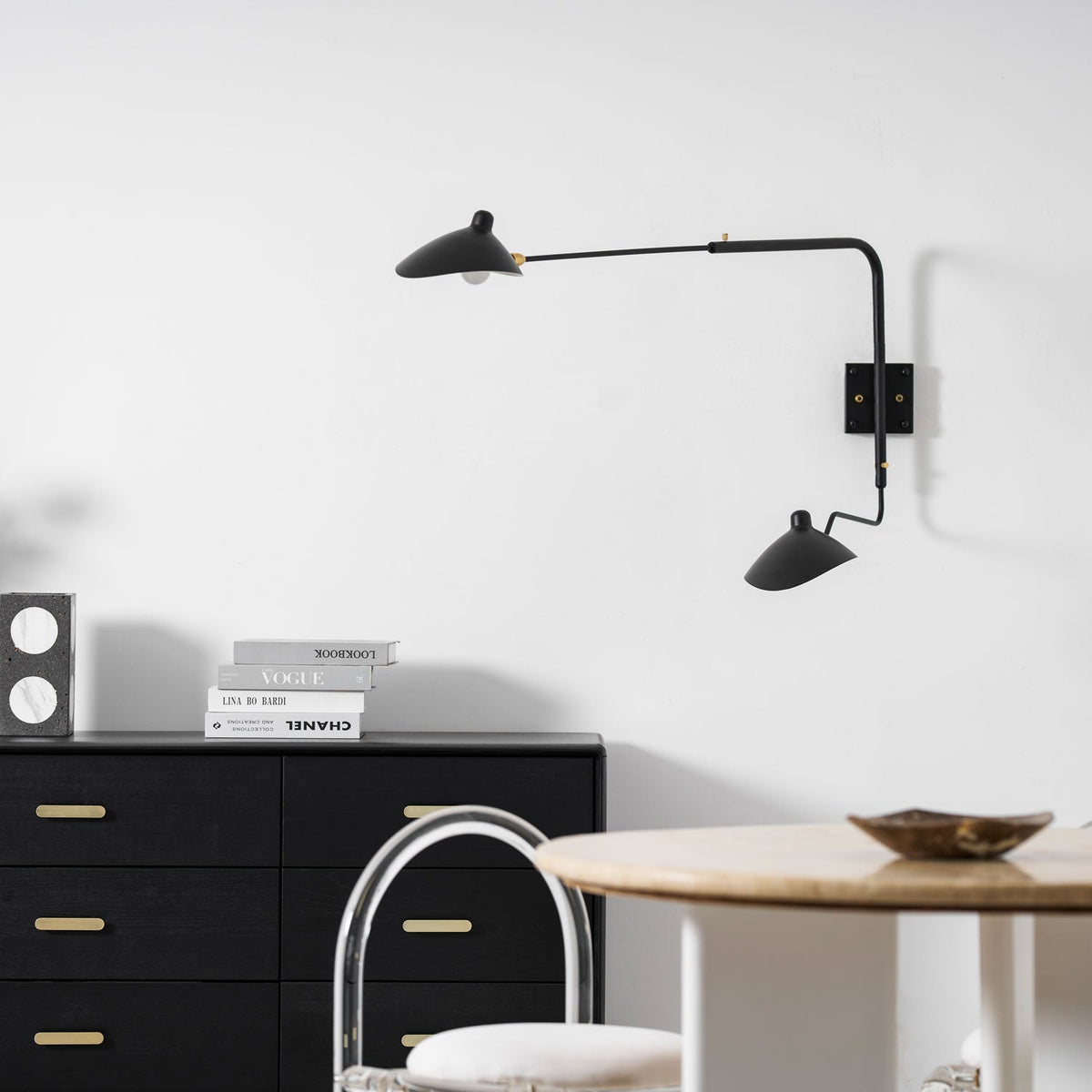 Articulating Wall Lamp with Extending Arm 47-55 Inches Aluminum LED Fixture for Bedroom Reading Nook Living Room Hallway Accent Lighting Ind