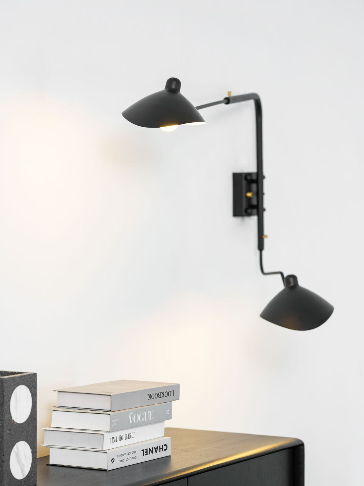 Articulating Wall Lamp with Extending Arm 47-55 Inches Aluminum LED Fixture for Bedroom Reading Nook Living Room Hallway Accent Lighting Ind