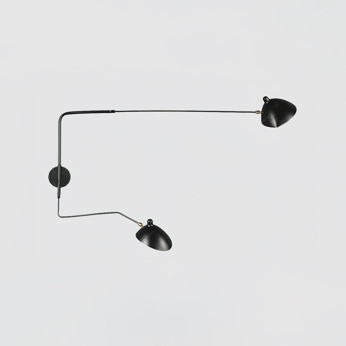 Articulated Arm Wall Sconce Black Mid-Century Modern Adjustable Swing Lamp for Living Room Bedroom Home Office Reading Light