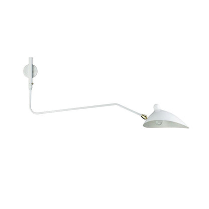 Articulating Wall Lamp with Extending Arm 47-55 Inches Aluminum LED Fixture for Bedroom Reading Nook Living Room Hallway Accent Lighting Ind