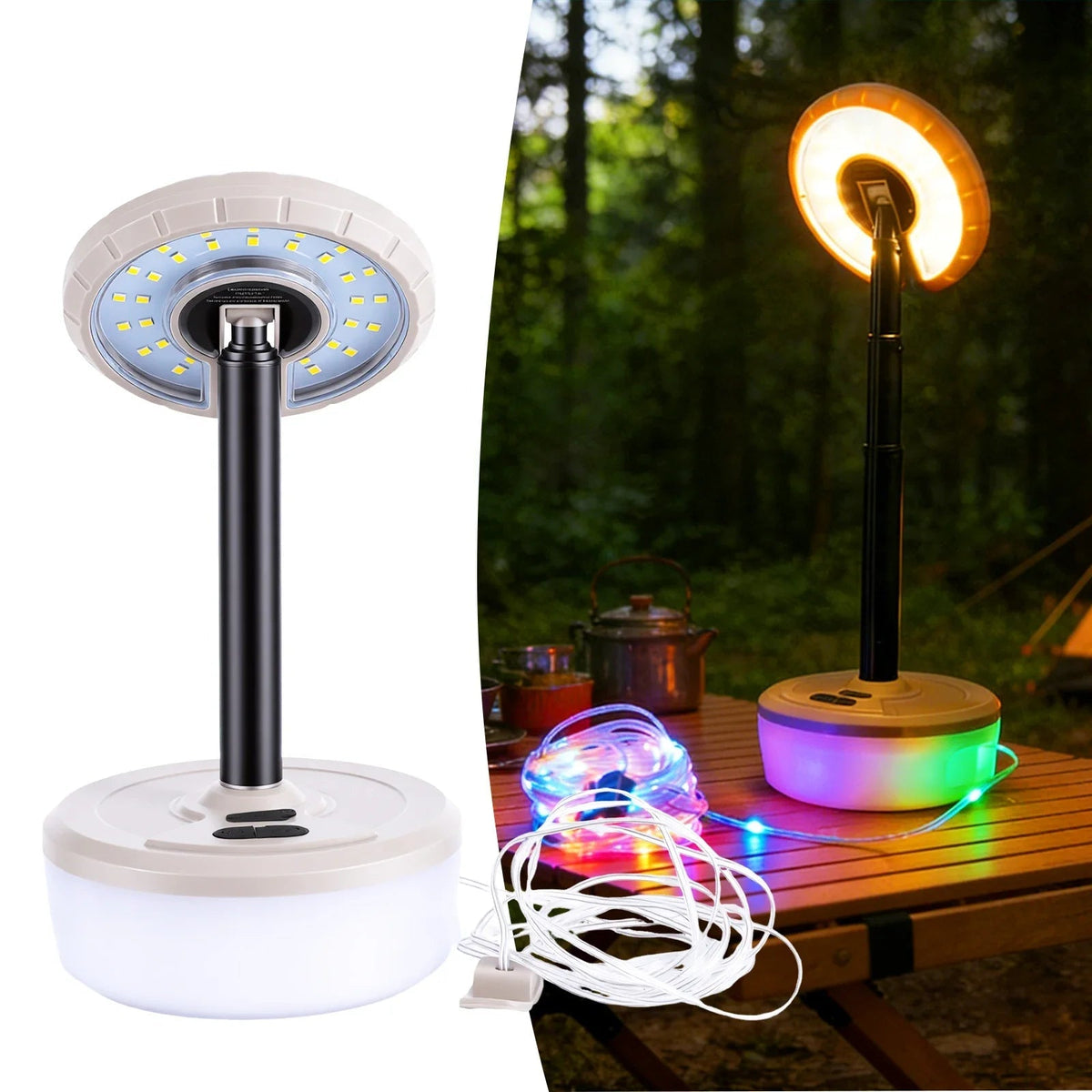 Campa Outdoor Fairy Lights - 10m USB Rechargeable RGB Twinkle camping Lights