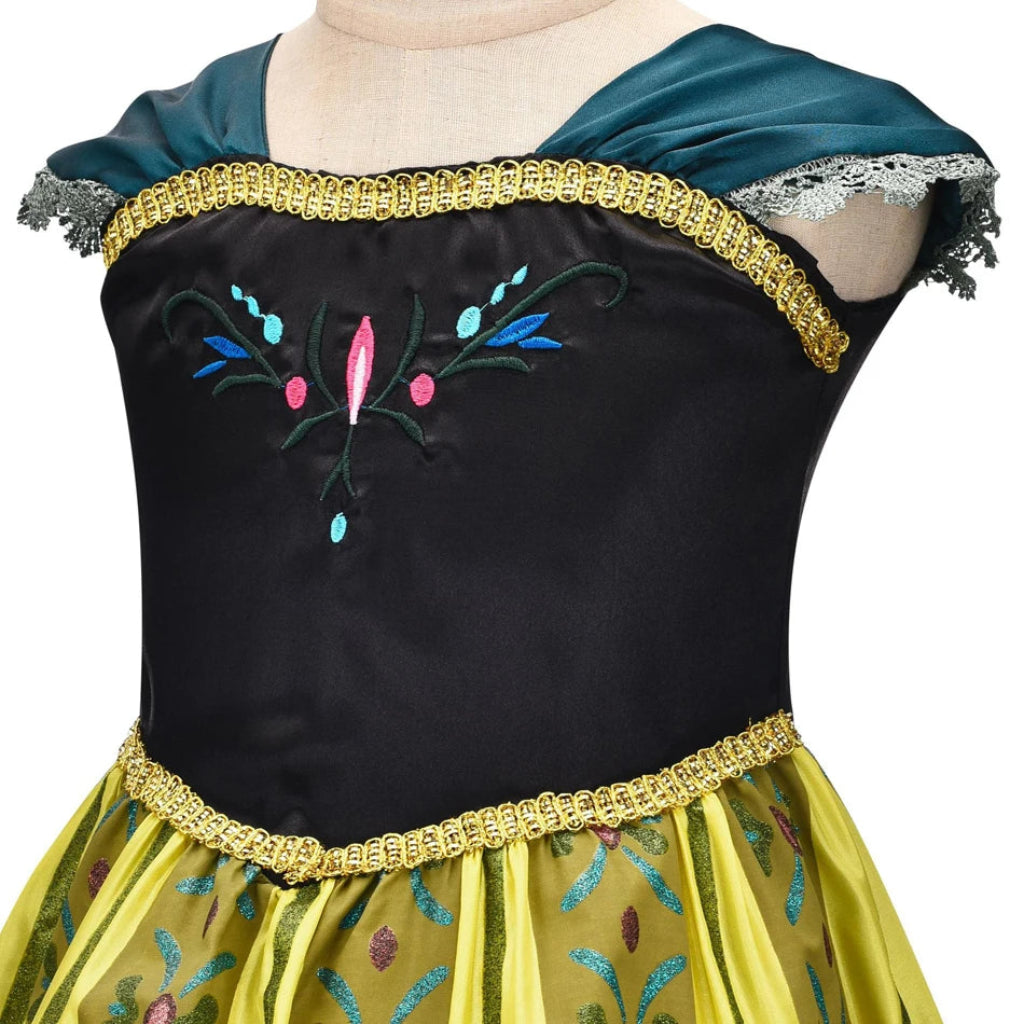 Conjunto de disfraz de princesa encantada | Vestido elegante con accesorios a juego para una diversión mágica al disfrazarse