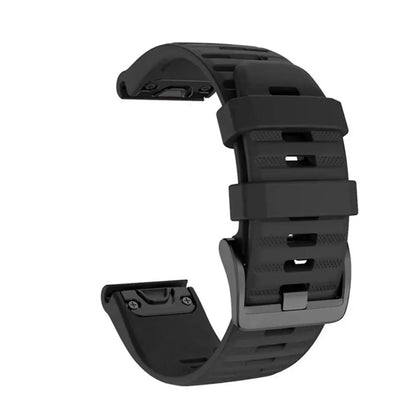 Silicone Smartwatch Band | QuickFit Replacement Strap 20mm 22mm 26mm | Flexible Sport Watch Band for Active Lifestyles