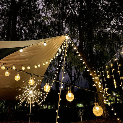 Guirnalda de luces solares de 30 pies con sensor automático de anochecer, luces LED impermeables para decoración de jardín, patio, senderos, paisajismo e iluminación exterior