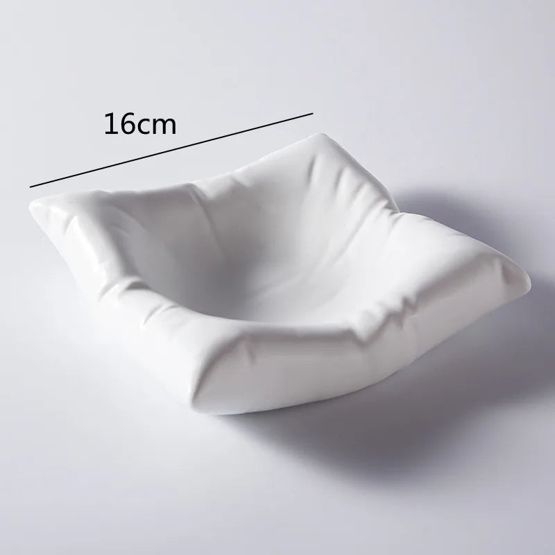 Cloud-Shaped Porcelain Serving Bowl for Soup, Salad, Pasta – Translucent Ceramic Dinnerware for Kitchen, Dining Room, Everyday Meals