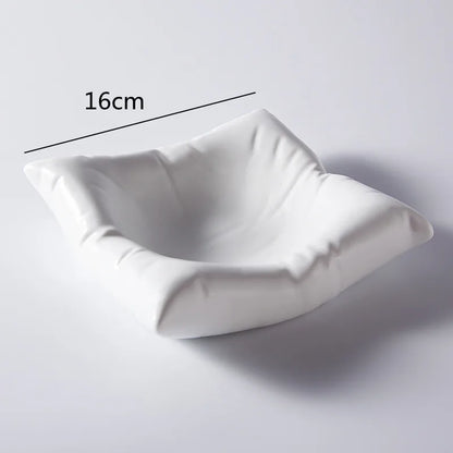 Cloud-Shaped Porcelain Serving Bowl for Soup, Salad, Pasta – Translucent Ceramic Dinnerware for Kitchen, Dining Room, Everyday Meals