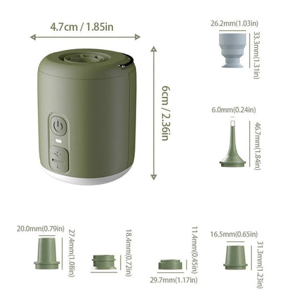 LANTERNAIR – Tiny Air Pump with Built-In Camping Light
